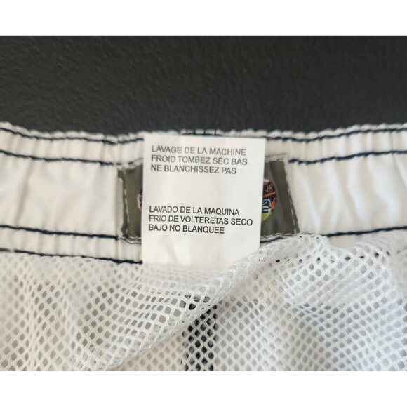 Laguna Swim Shorts Swimsuit Trunks Beach Blue White Mesh Lined Mens 2XL NEW NWT - Picture 6 of 10